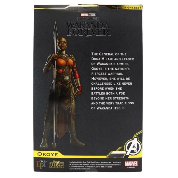 Marvel Black Panther Wakanda Forever Okoye Fashion Doll - Picture 6 of 7